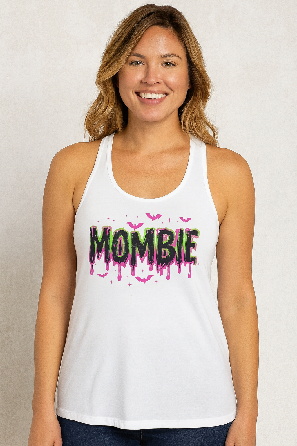 Mombie Women’s Racerback Tank Top – Funny Mom Halloween Shirt