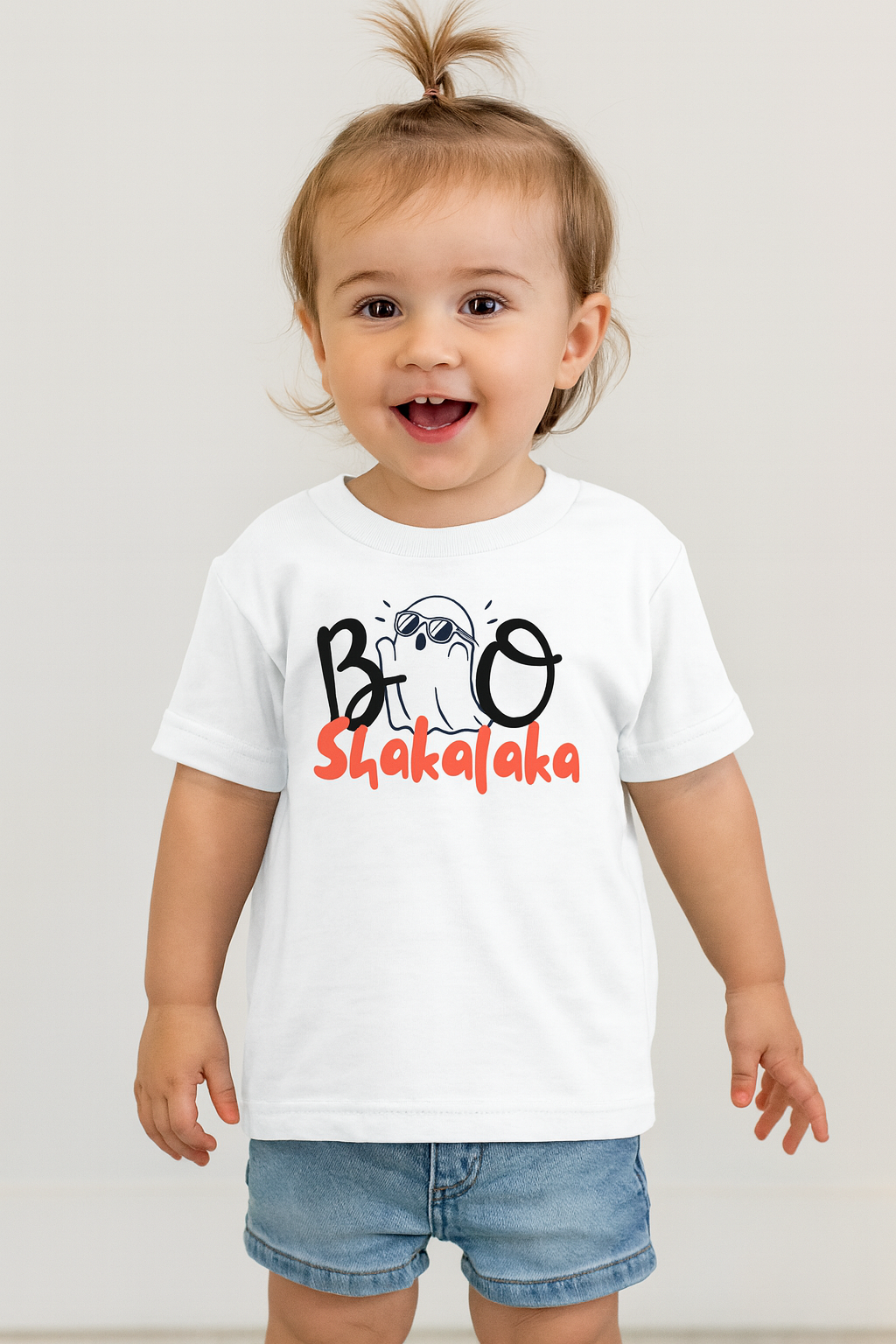 Boo Shakalaka Toddler T-Shirt – Funny Halloween Ghost Shirt for Kids