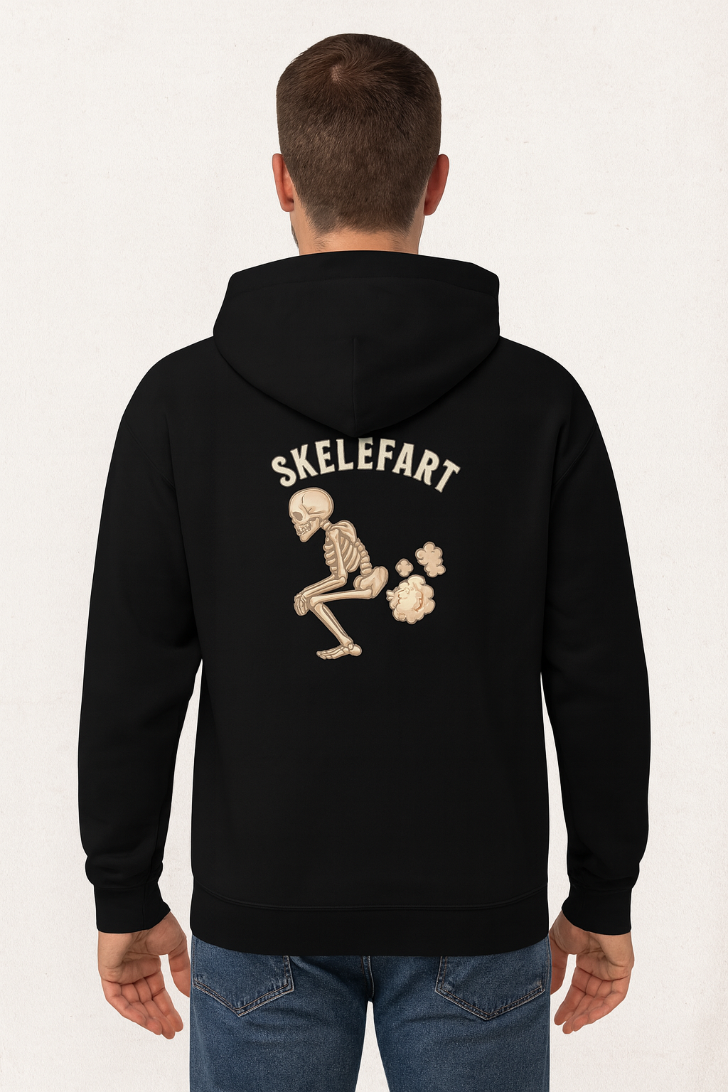 Skelefart Funny Skeleton Halloween Hoodie – Hilarious Spooky Fart Pullover