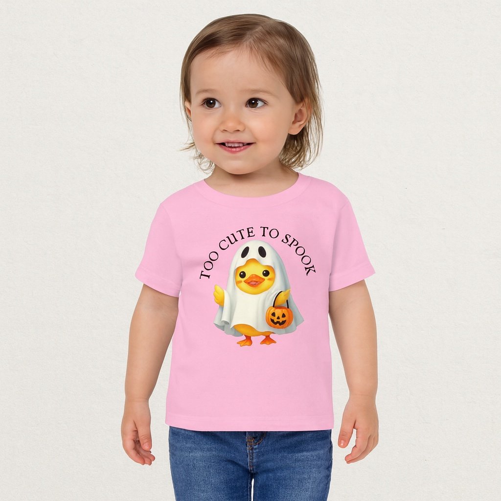 Too Cute to Spook Toddler T-Shirt – Adorable Halloween Shirt for Kids