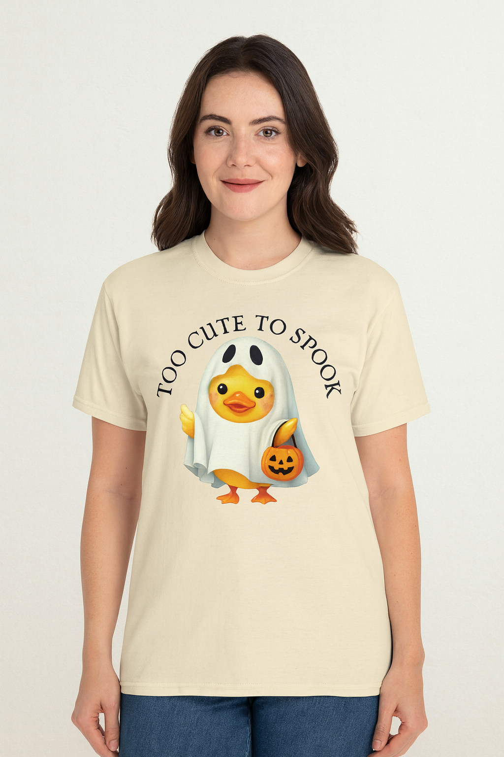 Too Cute to Spook Unisex T-Shirt – Funny Halloween Shirt for Adults